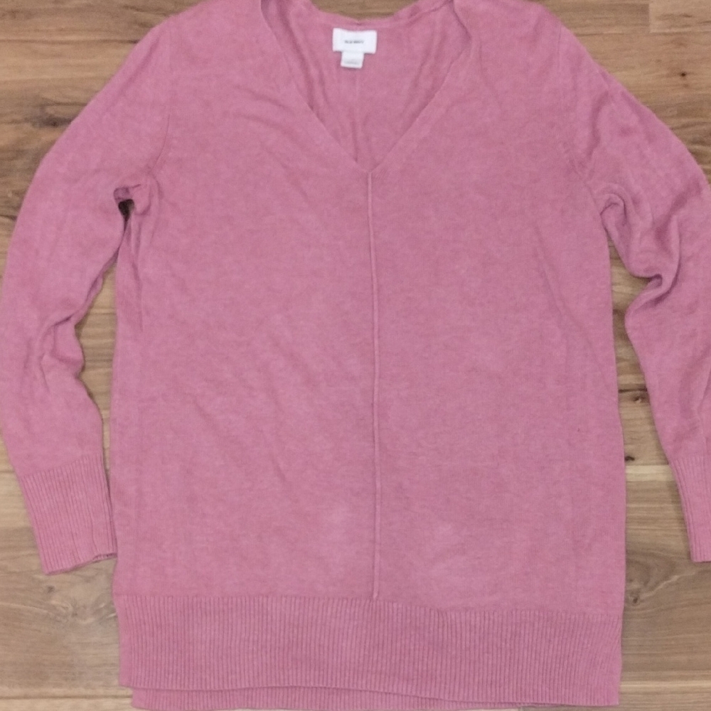 Old Navy Mauve V-Neck Sweater